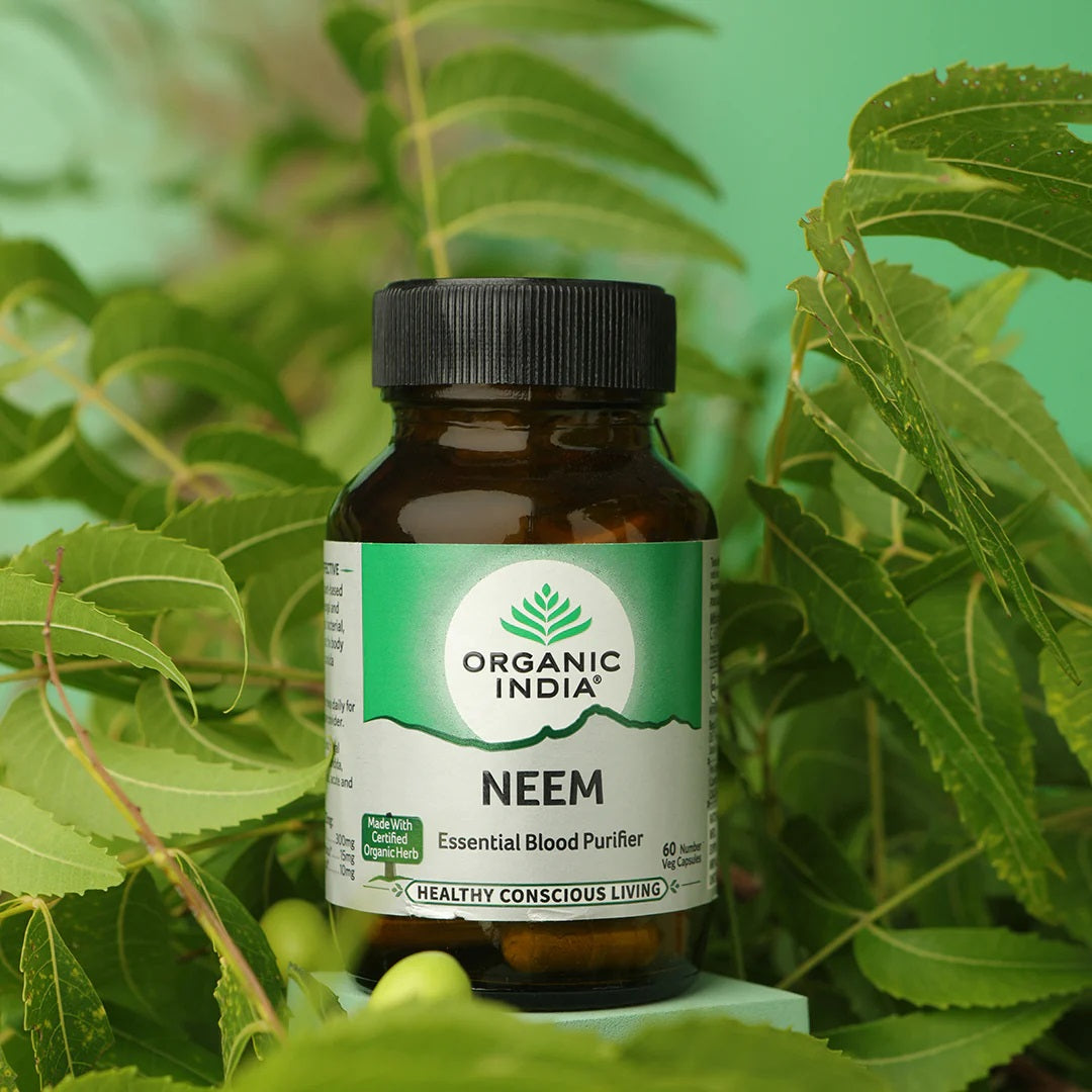 Organic India Neem for Easy Blood Cleansing (180 Capsules)