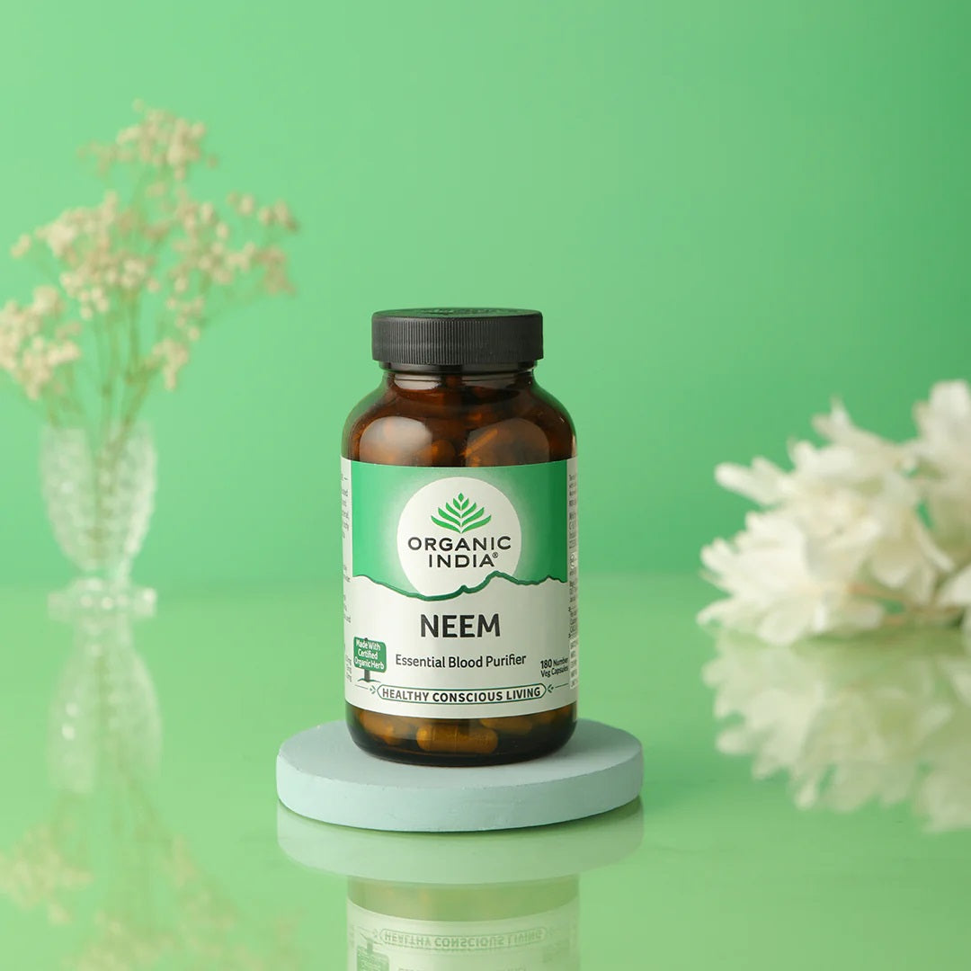 Organic India Neem for Easy Blood Cleansing (180 Capsules)