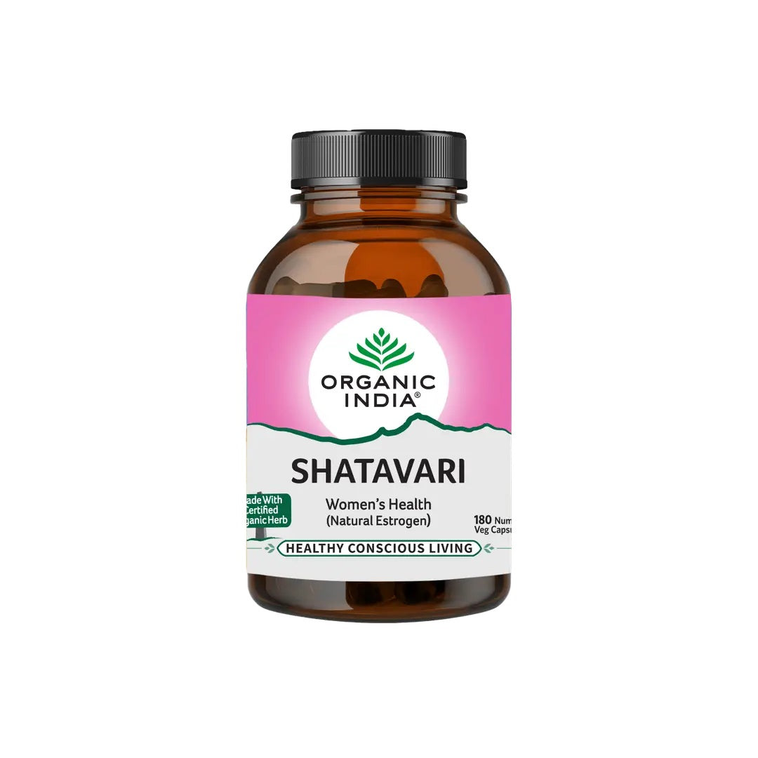 Organic India Shatavari to Unleash the Power of Natural Estrogens (180 Capsules)