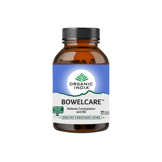 Organic India Bowelcare to Find Relief from Constipation (180 Capsules)